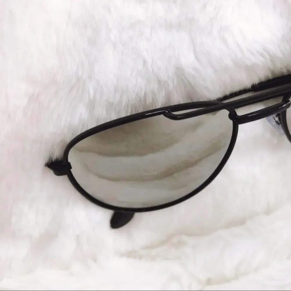 Hunter Black Mirrored Aviator Sunglasses